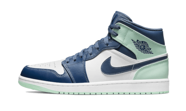 Air Jordan 1 Mid Mystic Navy Mint Foam - 554724-413 / 554725-413 - 1