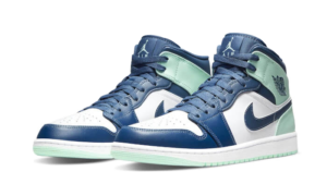 Air Jordan 1 Mid Mystic Navy Mint Foam - 554724-413 / 554725-413 - 2