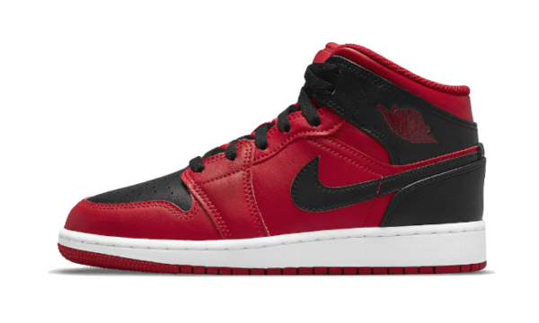 Air Jordan 1 Mid Reverse Bred - 554724-660 / 554725-660 - 1