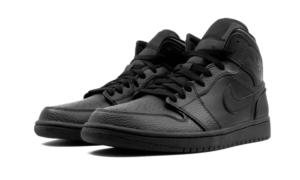 Air Jordan 1 Mid Triple Black - 554725-091 / 554724-091 - 2