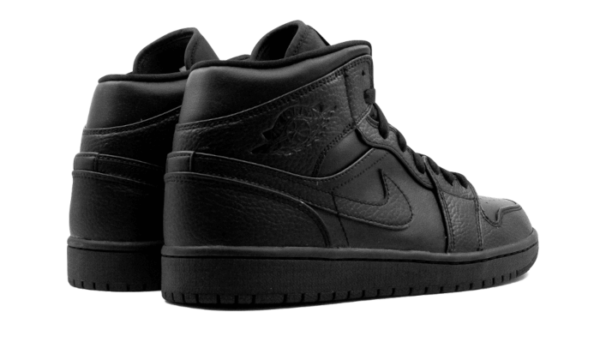 Air Jordan 1 Mid Triple Black - 554725-091 / 554724-091 - 3