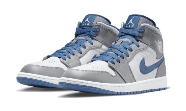 Air Jordan 1 Mid True Blue - DQ8426-014 / DQ8423-014 - 2