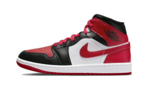 Air Jordan 1 Mid White Bred Toe - BQ6472-079 - 1