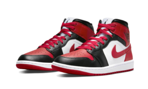 Air Jordan 1 Mid White Bred Toe - BQ6472-079 - 2