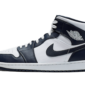 Air Jordan 1 Mid White Metallic Gold Obsidian - 554724-174 / 554725-174 - 1