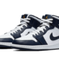 Air Jordan 1 Mid White Metallic Gold Obsidian - 554724-174 / 554725-174 - 2