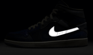Air Jordan 1 Mid SE Craft Obsidian - DR8868-400 / DX2193-400 - 4