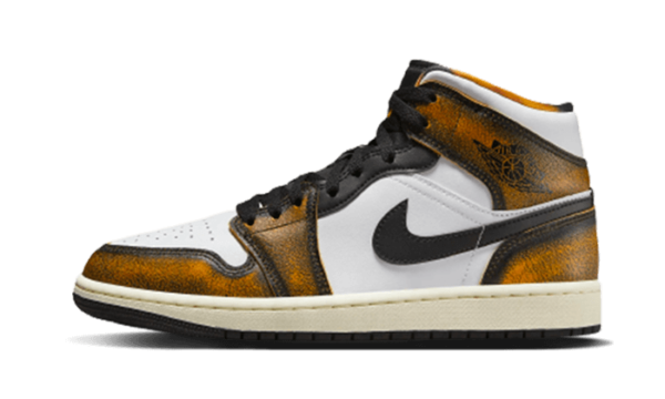 Air Jordan 1 Mid SE Orange Wear-Away - DQ8417-071 / DQ8418-071 - 1