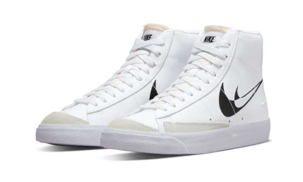Nike Blazer Mid '77 Double Negative White Black - CT8529-141 / 384665-141 - 2