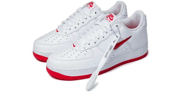 Nike Air Force 1 Low '07 Retro Color of the Month Jewel Swoosh University Red - FN5924-101 - 2