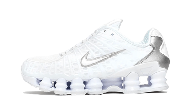 Nike Shox TL White Metallic Silver Max Orange - AR3566-100 / AV3595-100 - 1