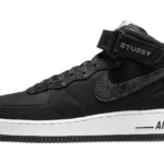 Nike Air Force 1 Mid Stussy All Black - DJ7840-001 - 1