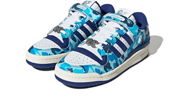 Adidas Forum 84 Low Bape 30th Anniversary Blue Camo - ID4772 - 2