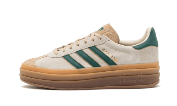 Adidas Gazelle Bold Magic Beige Collegiate Green - ID7056 - 1