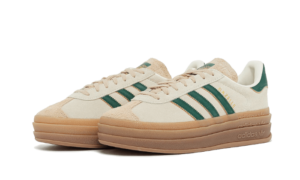 Adidas Gazelle Bold Magic Beige Collegiate Green - ID7056 - 2