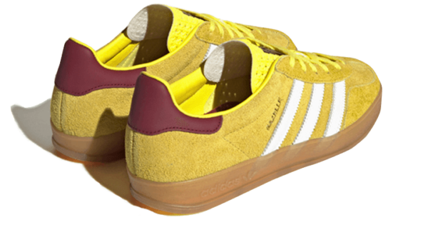 Adidas Gazelle Indoor Bright Yellow Burgundy - IE7003 - 3