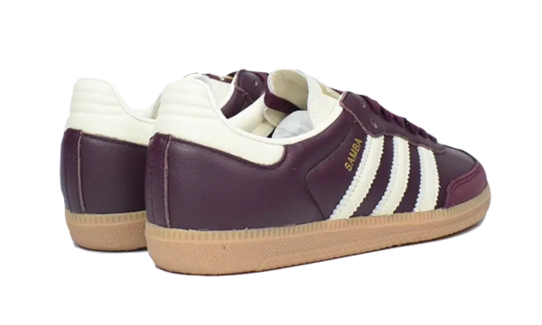 Adidas Samba OG Maroon Gold Metallic - ID0477 - 3