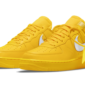Nike Air Force 1 Low Off-White University Gold Metallic Silver - DD1876-700 - 2