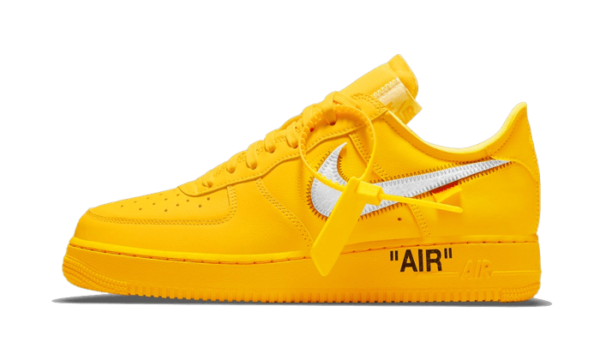 Nike Air Force 1 Low Off-White University Gold Metallic Silver - DD1876-700 - 1