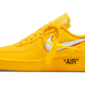 Nike Air Force 1 Low Off-White University Gold Metallic Silver - DD1876-700 - 1