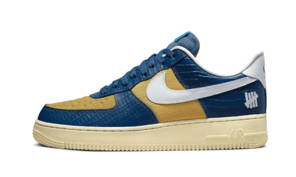 Nike Air Force 1 Low SP Undefeated 5 On It Blue Yellow Croc - DM8462-400 - 1