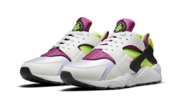 Nike Air Huarache Run Neon Yellow Magenta (2021) - DD1068-104 - 2