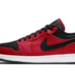 Air Jordan 1 Low Reverse Bred Pebbled Swoosh - 553558-605 - 1