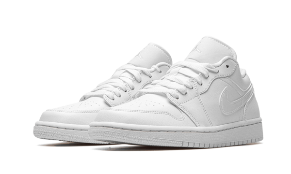 Air Jordan 1 Low Triple White Patent Swoosh (2022) - DV0990-111 - 2