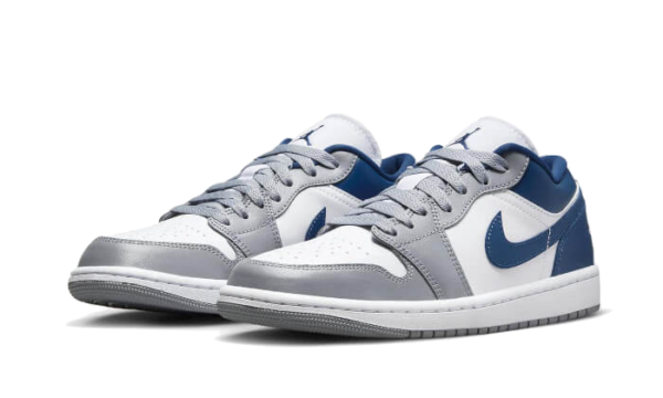 Air Jordan 1 Low White Grey Blue - DC0774-042 - 2