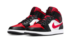 Air Jordan 1 Mid Alternate Bred Toe - 554724-079 / 554725-079 - 2