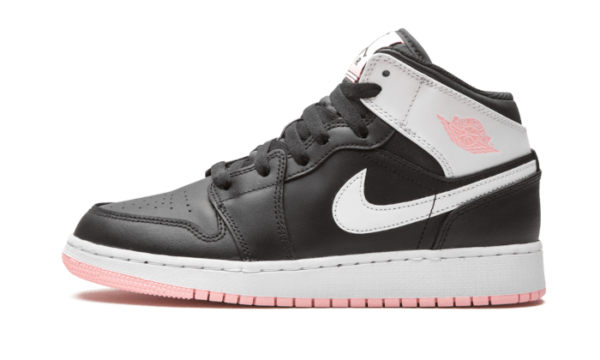 Air Jordan 1 Mid Arctic Pink Black - 555112-061 - 1