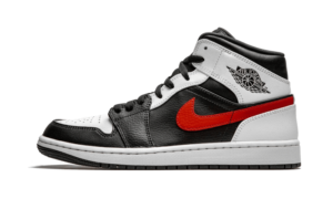 Air Jordan 1 Mid Black Chile Red White - 554724-075 / 554725-075 - 1