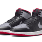 Air Jordan 1 Mid Black Grey Red - DQ8426-006 / DQ8423-006 - 2