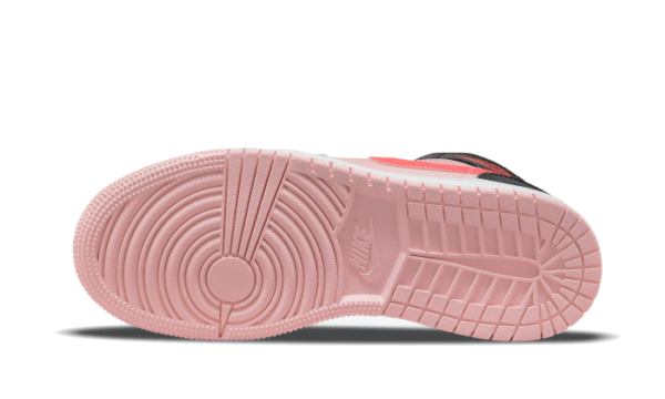 Air Jordan 1 Mid Black Pink Crimson - 554725-604 - 3