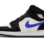 Air Jordan 1 Mid Black Racer Blue White - 554725-084 - 1