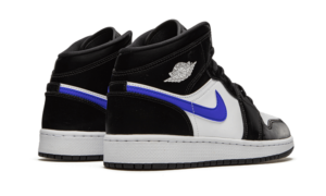 Air Jordan 1 Mid Black Racer Blue White - 554725-084 - 3