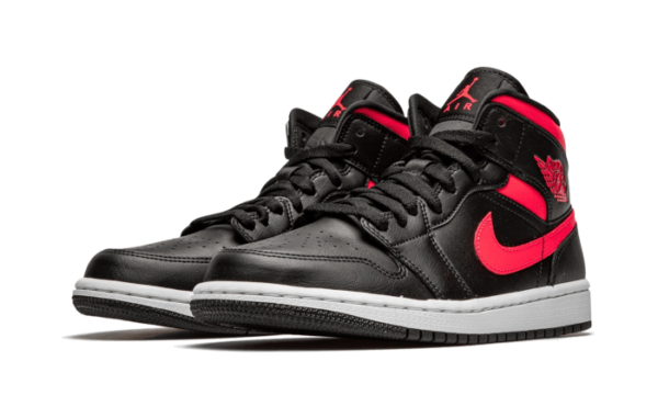 Air Jordan 1 Mid Black Siren Red - BQ6472-004 - 2
