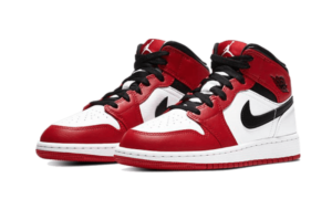 Air Jordan 1 Mid Chicago White - 554275-173 / 554725-173 / 554724-173 - 2