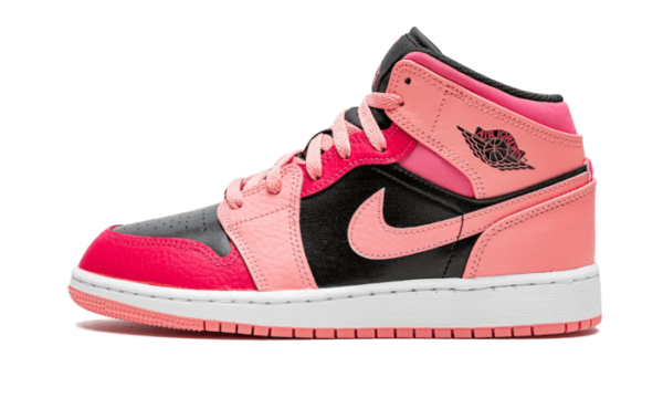 Air Jordan 1 Mid Coral Chalk Pink - 554725-662 - 1