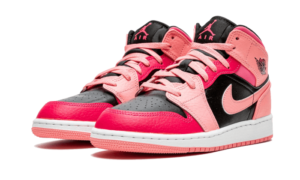 Air Jordan 1 Mid Coral Chalk Pink - 554725-662 - 2