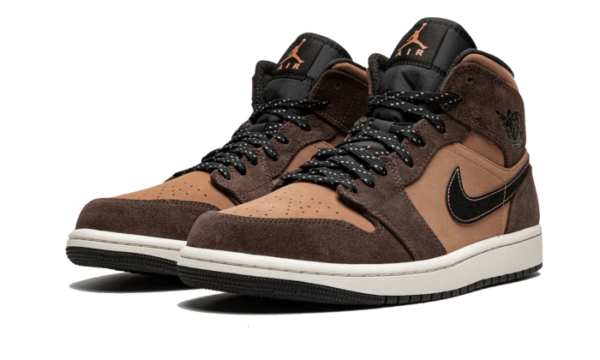 Air Jordan 1 Mid Earthy Brown - DC7294-200 / DC7248-200 - 2