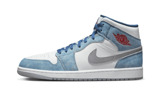 Air Jordan 1 Mid French Blue Fire Red - DN3706-401 / DR6235-401 - 1