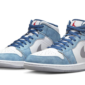 Air Jordan 1 Mid French Blue Fire Red - DN3706-401 / DR6235-401 - 2