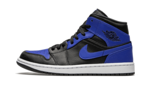 Air Jordan 1 Mid Hyper Royal Tumbled Leather – 554725-077 / 554724-077 – 1