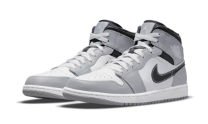 Air Jordan 1 Mid Light Smoke Grey Anthracite - 554724-078 / 554725-078 - 2