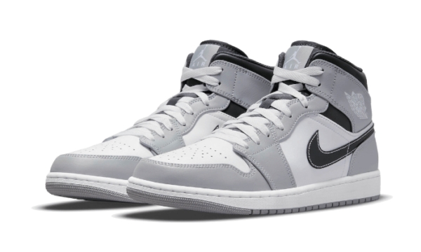 Air Jordan 1 Mid Light Smoke Grey Anthracite - 554724-078 / 554725-078 - 2