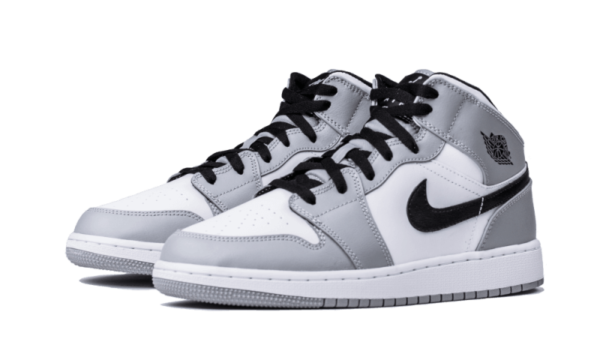 Air Jordan 1 Mid Light Smoke Grey - 554724-092 / 554725-092 - 2