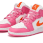 Air Jordan 1 Mid Pinksicle Safety Orange - DX3240-681 - 2