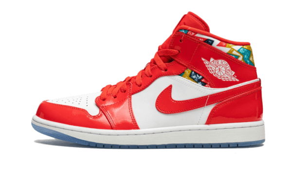 Air Jordan 1 Mid SE Barcelona Sweater - DC7294-600 / DC7248-600 - 1
