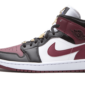 Air Jordan 1 Mid SE Black Dark Beetroot - CZ4385-016 - 1